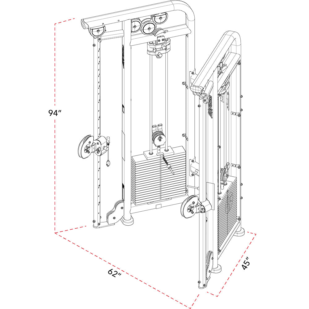 Life Fitness Dual Adjustable Pulley
