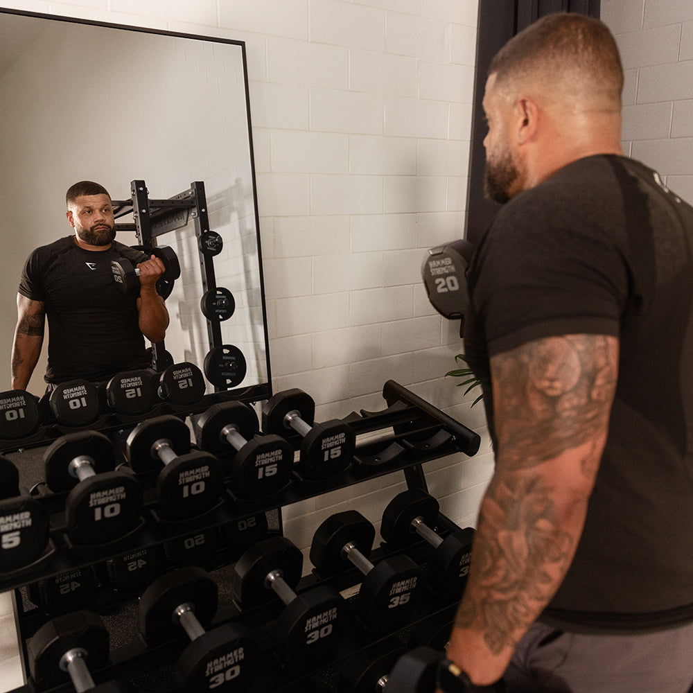 Life Fitness 3-Tier Short Saddle Dumbbell Rack
