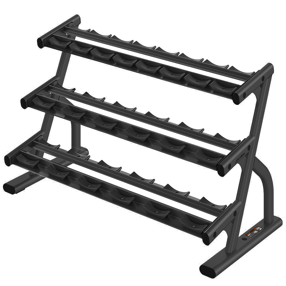 Life Fitness 3-Tier Short Saddle Dumbbell Rack